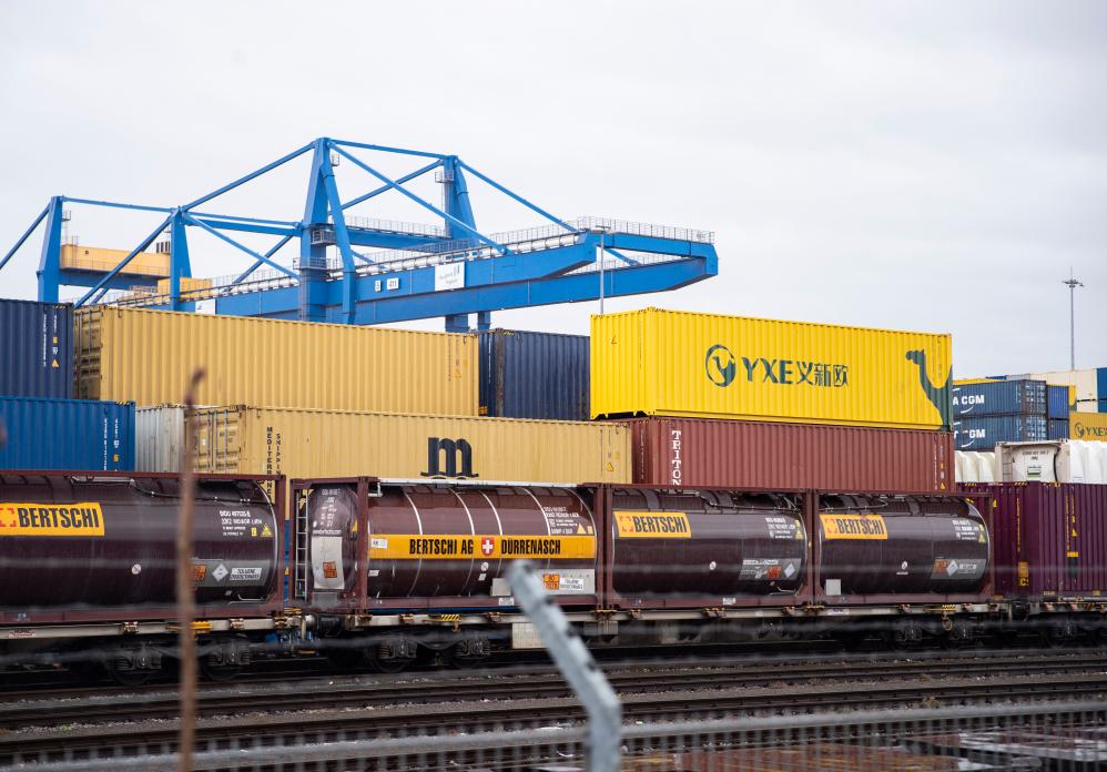 This is a container captured on March 28th at a freight station in Duisburg, Germany.