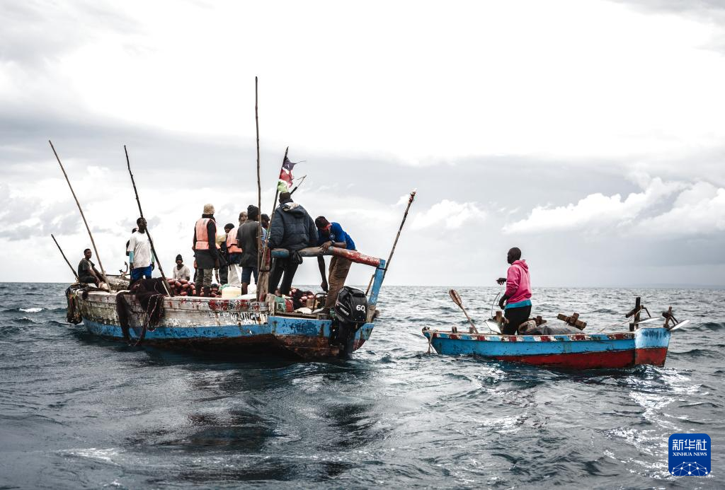 On June 22, 2023, fishermen were fishing in the eastern coastal area of Kenya. Photo by Xinhua News Agency reporter Wang Guansen