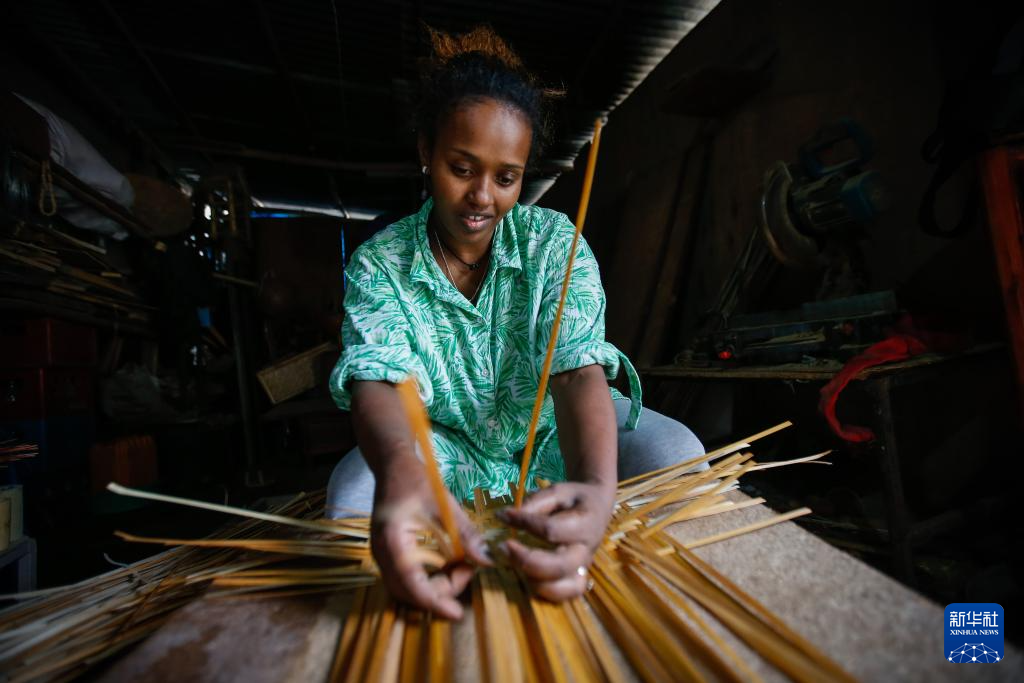 On August 10th, Fikirt Gabre was processing bamboo products at a bamboo and rattan studio called 