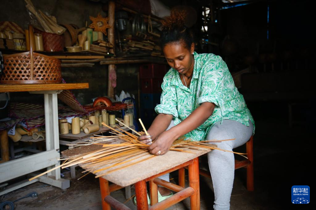 On August 10th, Fikirt Gabre was processing bamboo products at a bamboo and rattan studio called 