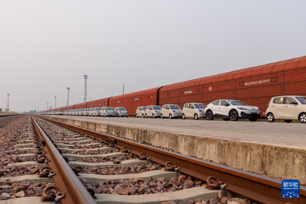 This is the changing yard of Vientiane South Station of the China Laos Railway on April 17. Photo by Xinhua News Agency reporter Chen Yichen